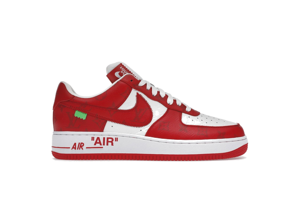 Louis Vuitton Nike Air Force 1 Low By Virgil Abloh White Red