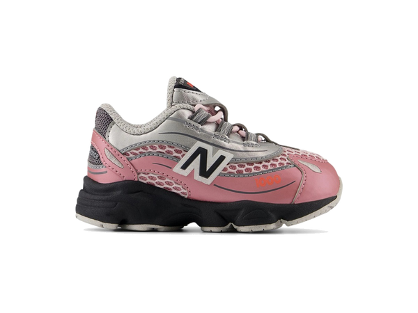 New Balance 1000 Bungee Lace Pink Taffy Silver Metallic Urgent Red (TD)