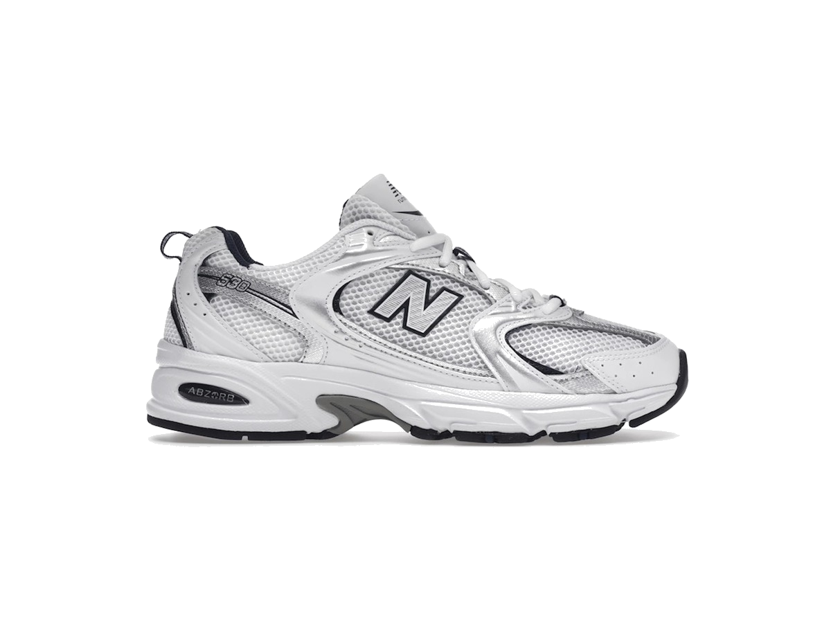 New Balance 530 White Silver Navy