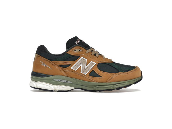 New Balance 990v3 MiUSA Tan Green