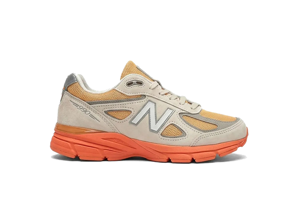 New Balance 990v4 MiUSA Moonbeam Tangerine Heat