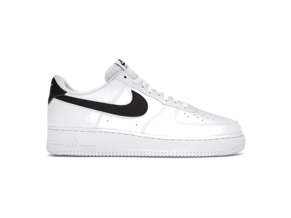 Nike Air Force 1 Low '07 White Black Pebbled Leather