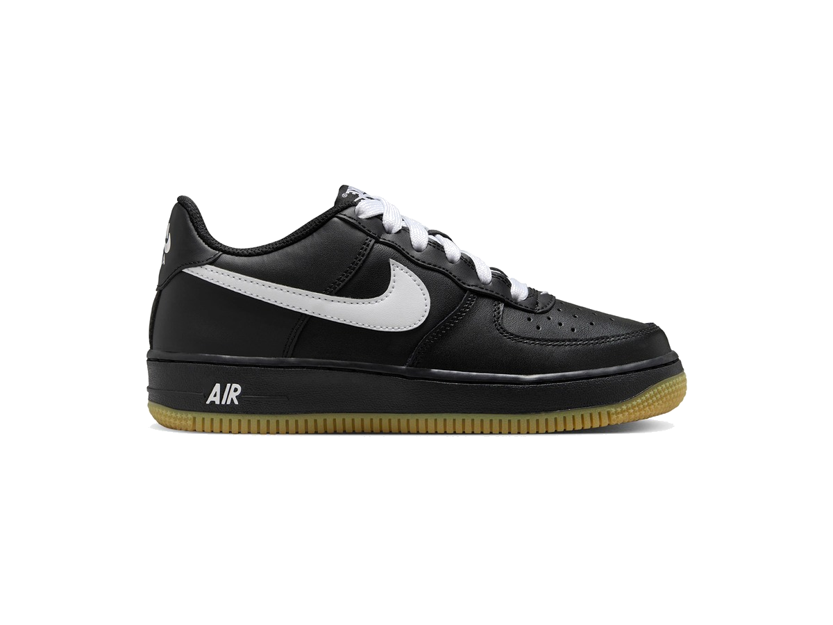 Nike Air Force 1 Low LV8 Black Gum Light Brown White (GS)