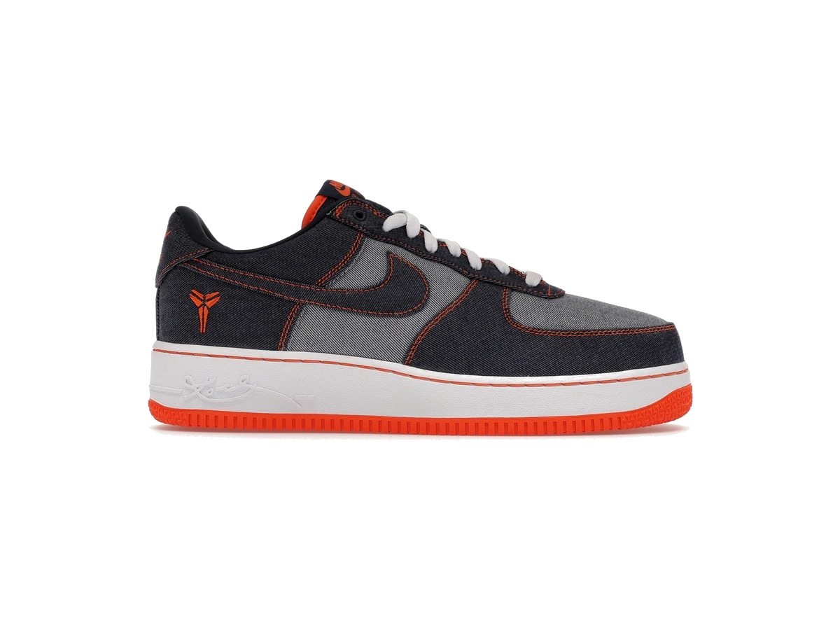 Nike Air Force 1 Low Protro Kobe Bryant Denim Obsidian Safety Orange