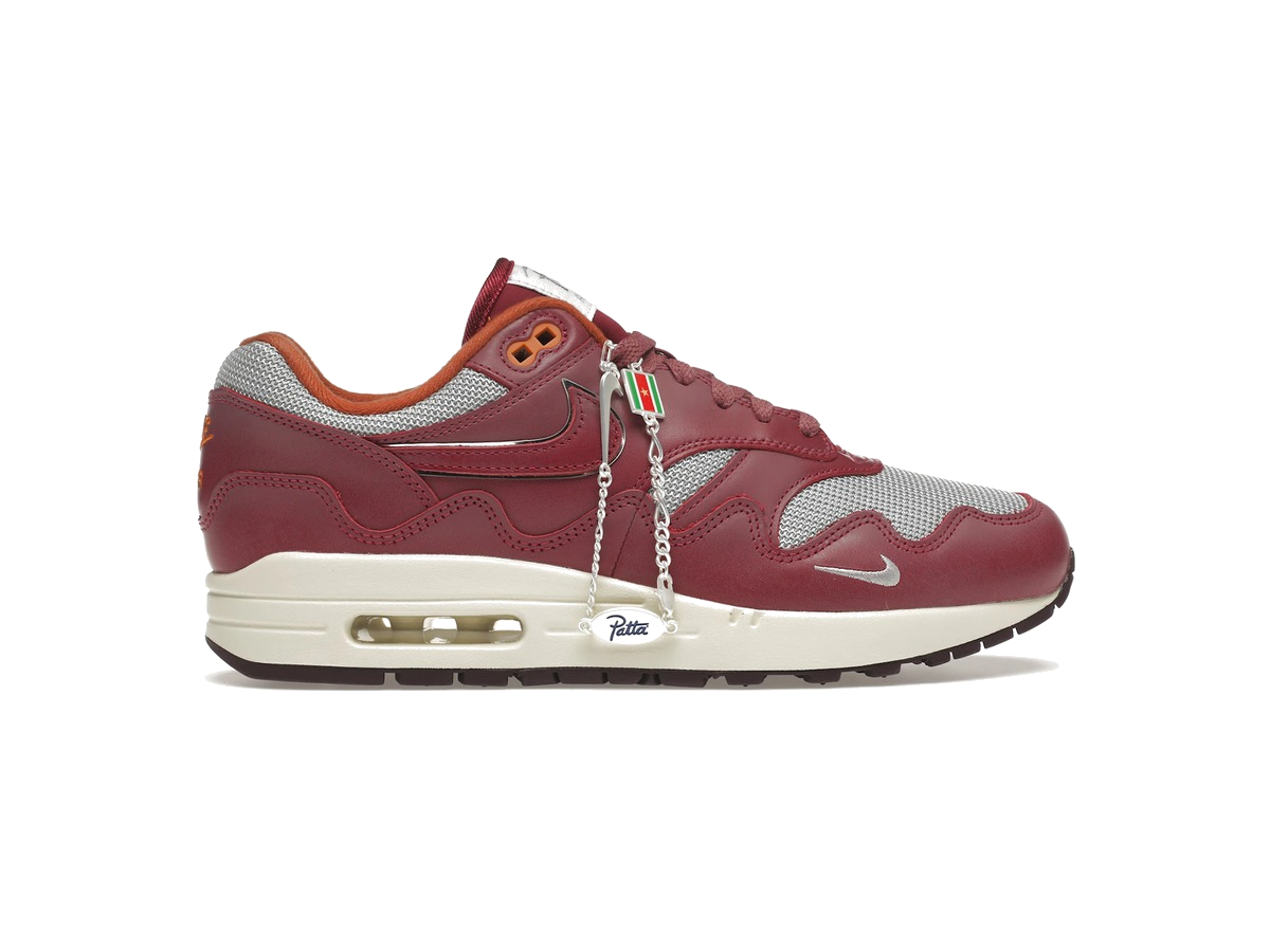 Nike Air Max 1 Patta Waves Rush Maroon (with Bracelet)