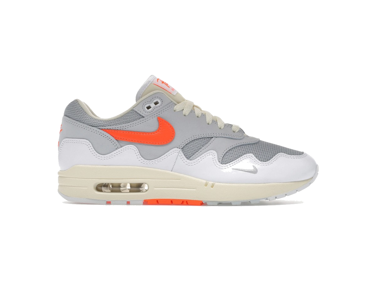 Nike Air Max 1 Patta Waves White Hyper Crimson (With Bracelet)