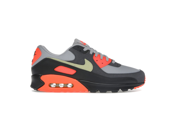 Nike Air Max 90 Light Smoke Grey Hyper Crimson Limelight