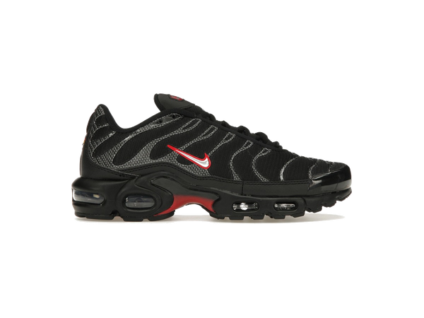 Nike Air Max Plus Black University Red Metallic Silver