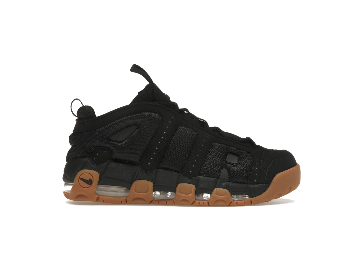 Nike Air More Uptempo Low Black Gum