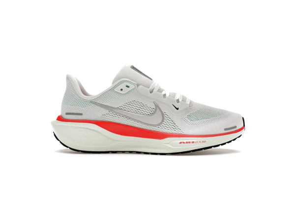 Nike Air Zoom Pegasus 41 White Barely Green Bright Crimson Metallic Silver
