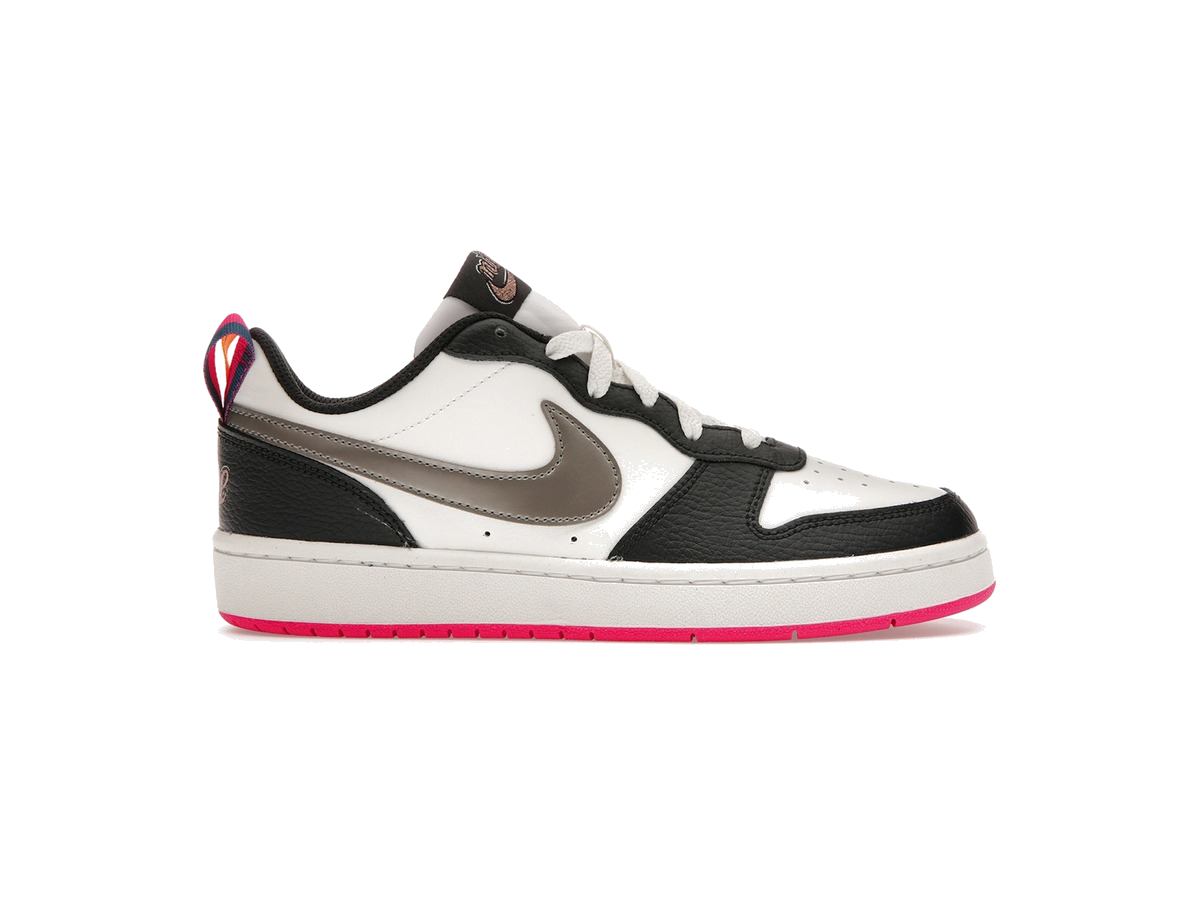 Nike Court Borough Low 2 Off Noir Pink Prime (GS)