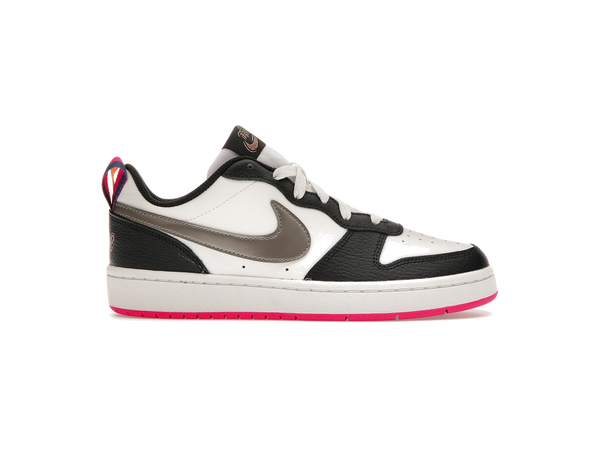 Nike Court Borough Low 2 Off Noir Pink Prime (GS)