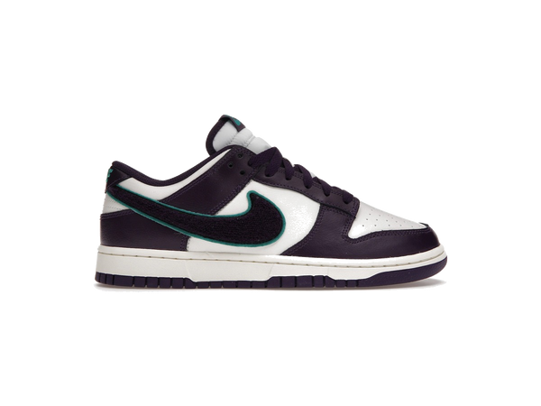 Nike Dunk Low Chenille Swoosh Sail Grand Purple