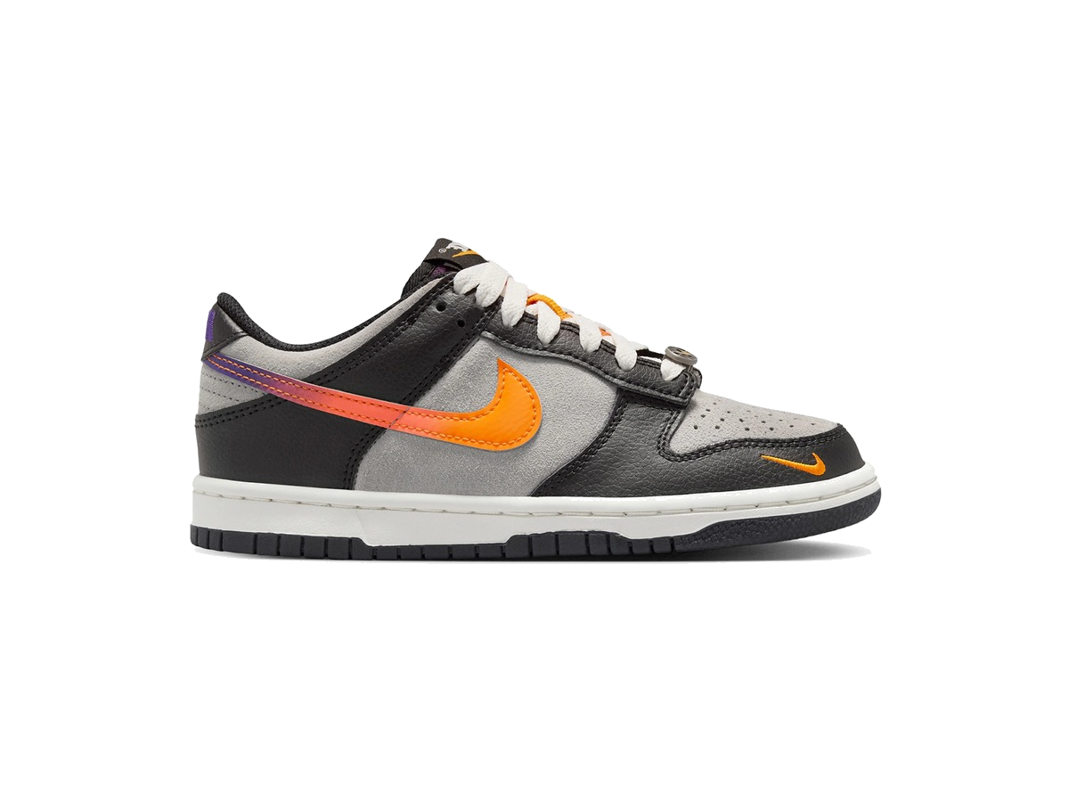 Nike Dunk Low Medium Grey Black Orange Peel (GS)