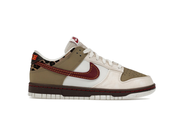 Nike Dunk Low Retro Khaki Team Red Pearl White (Women's)