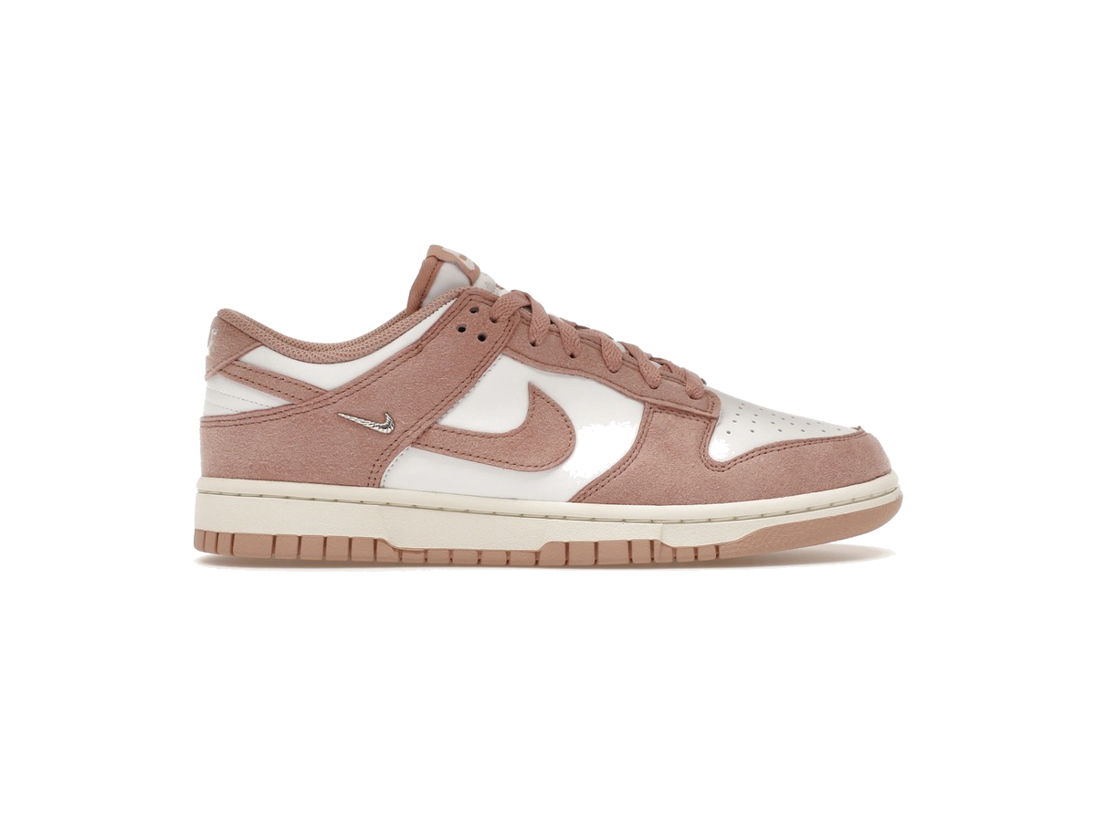 Nike Dunk Low Rose Whisper Gold Mini Swoosh (Women's)