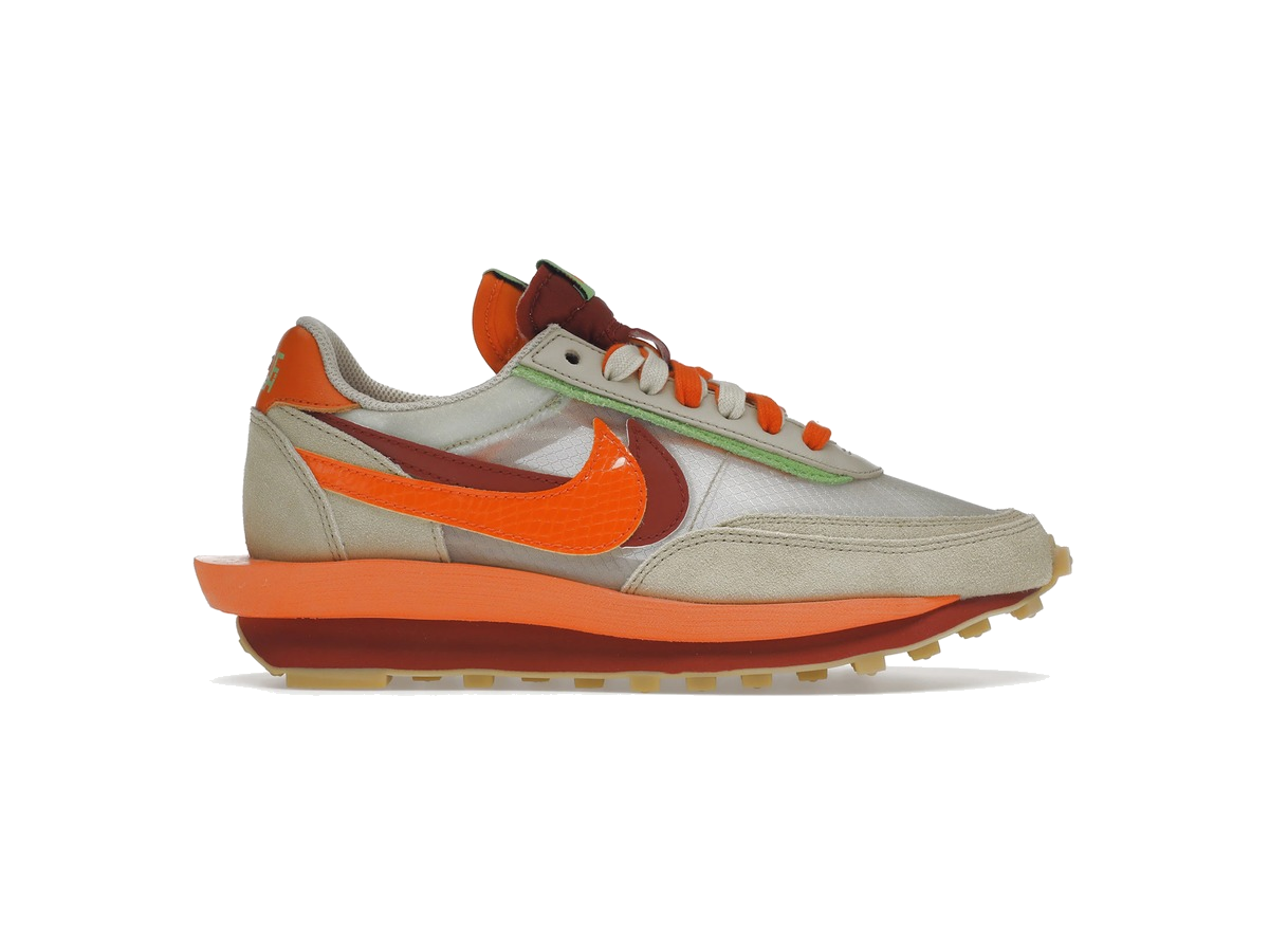 Nike LD Waffle sacai CLOT Kiss of Death Net Orange Blaze