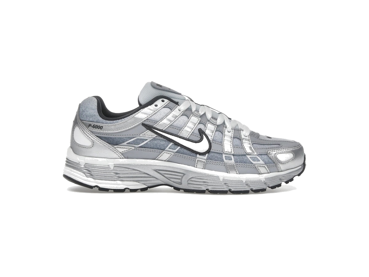Nike P-6000 Metallic Silver Summit White-Wolf Grey