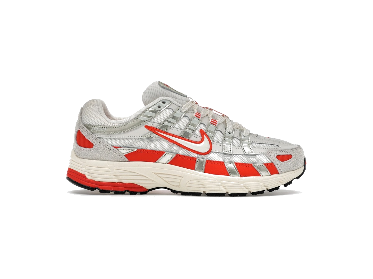 Nike P-6000 Sail Pale Ivory Light Bone Picante Red (Women's)