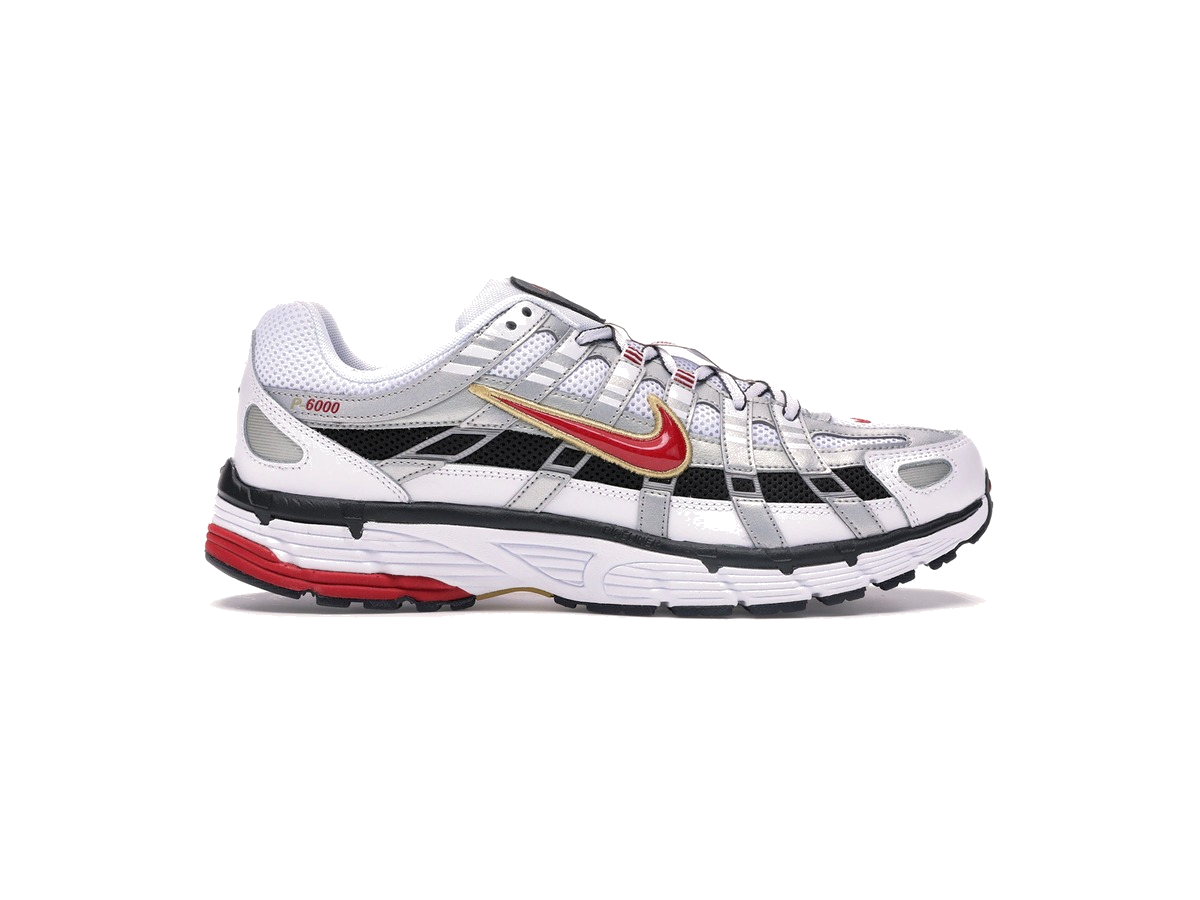 Nike P-6000 White Gold Red (Women's)