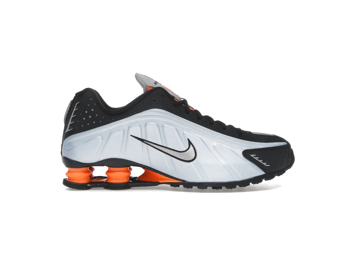 Nike Shox R4 Blue Tint Total Orange Black Metallic Silver (Women's)