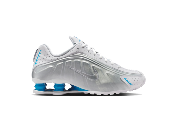 Nike Shox R4 White Blue Hero Silver (Women's)