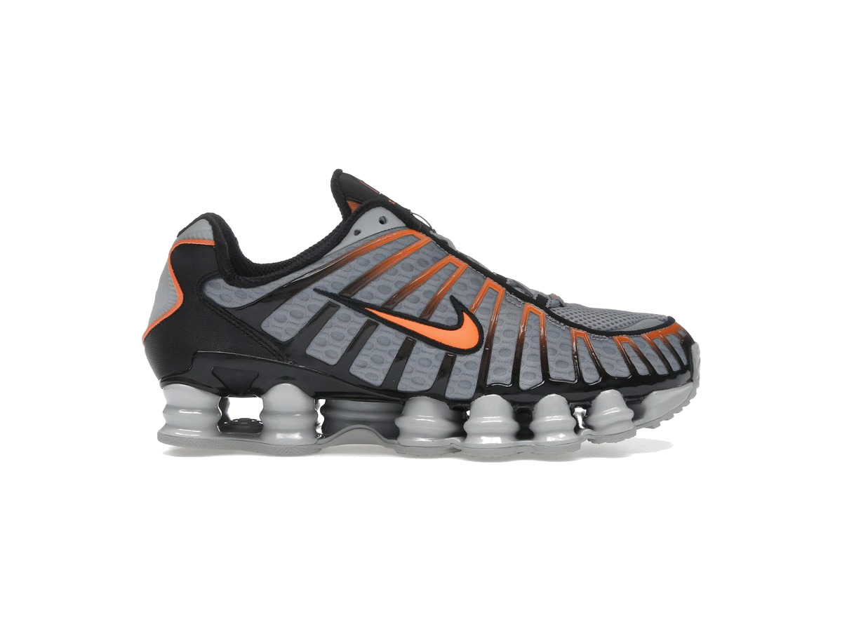 Nike Shox TL Light Smoke Grey Black Bright Mandarin