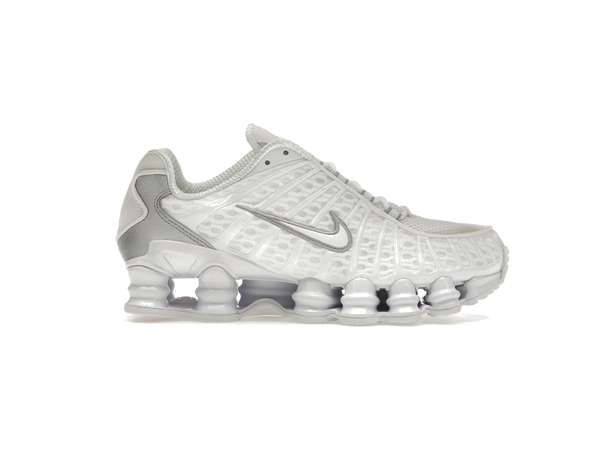 Nike Shox TL White Metallic Silver Max Orange (Women's)