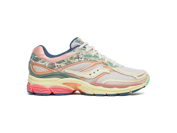 Saucony ProGrid Omni 9 Floral Beige Blue