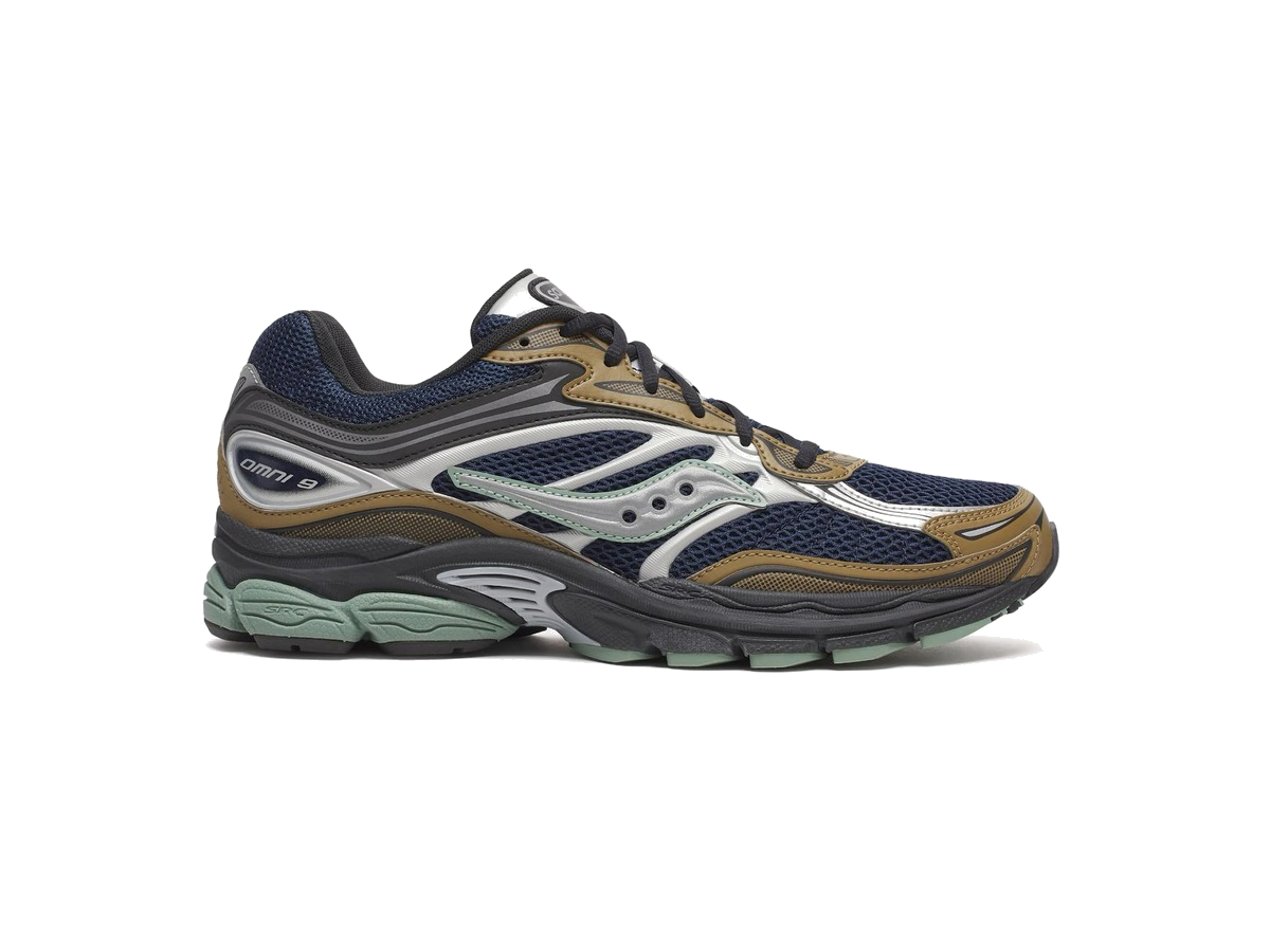 Saucony ProGrid Omni 9 Tomorrow, Meet Yesterday Pack Brown Navy