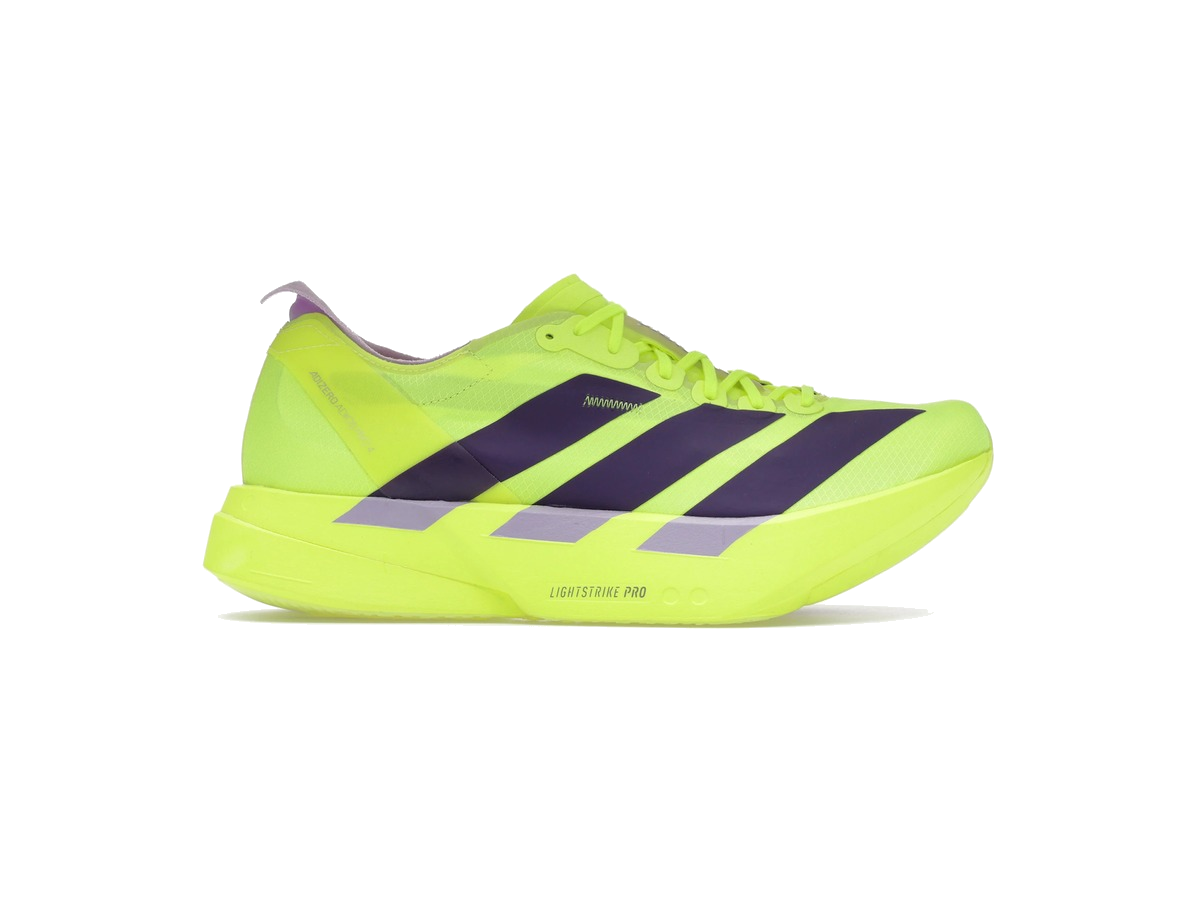 adidas Adizero Adios Pro 4 Solar Yellow Aurora Plum Powder Plum