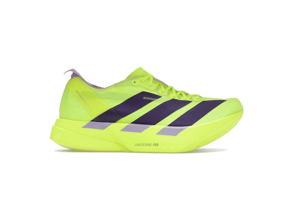 adidas Adizero Adios Pro 4 Solar Yellow Aurora Plum Powder Plum