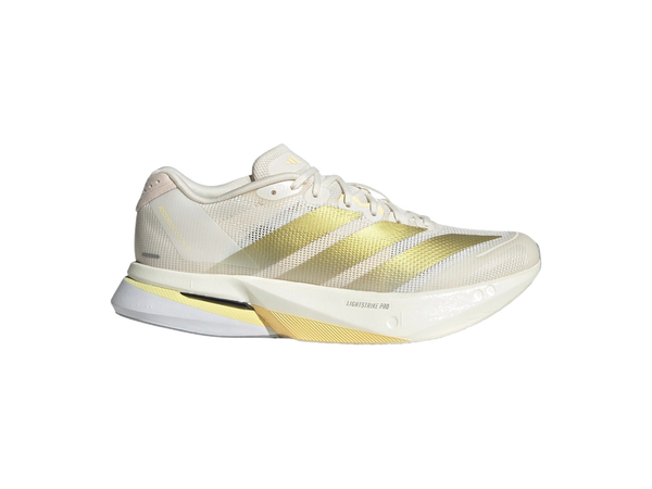 adidas Adizero Boston 13 Chalk White Gold Metallic Orange Tint (Women's)