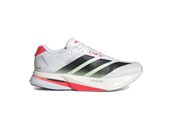 adidas Adizero Boston 13 White Black Lucid Red