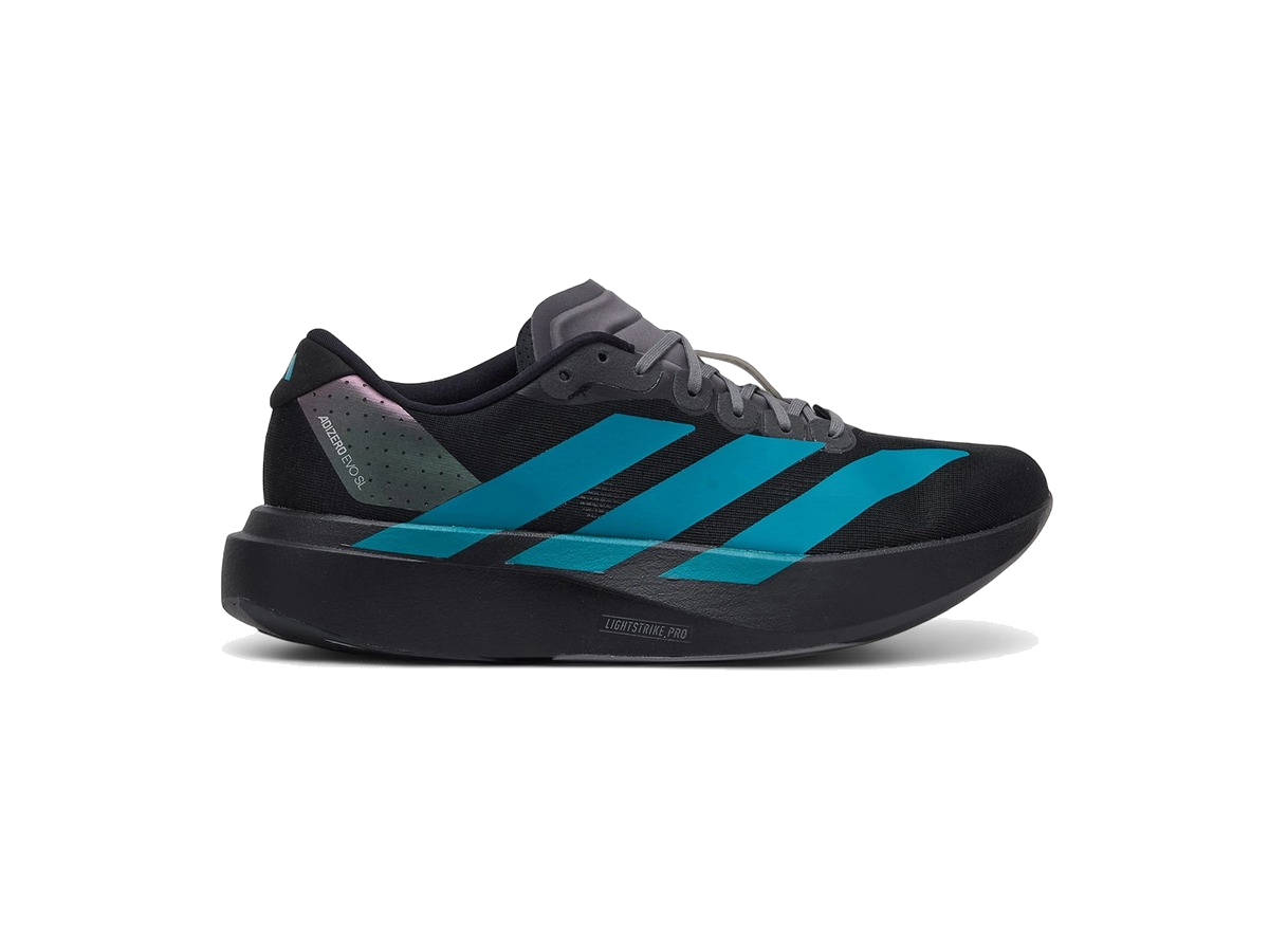 adidas Adizero Evo SL Black Pure Teal