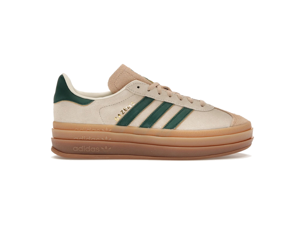 adidas Gazelle Bold Magic Beige Collegiate Green (Women's)