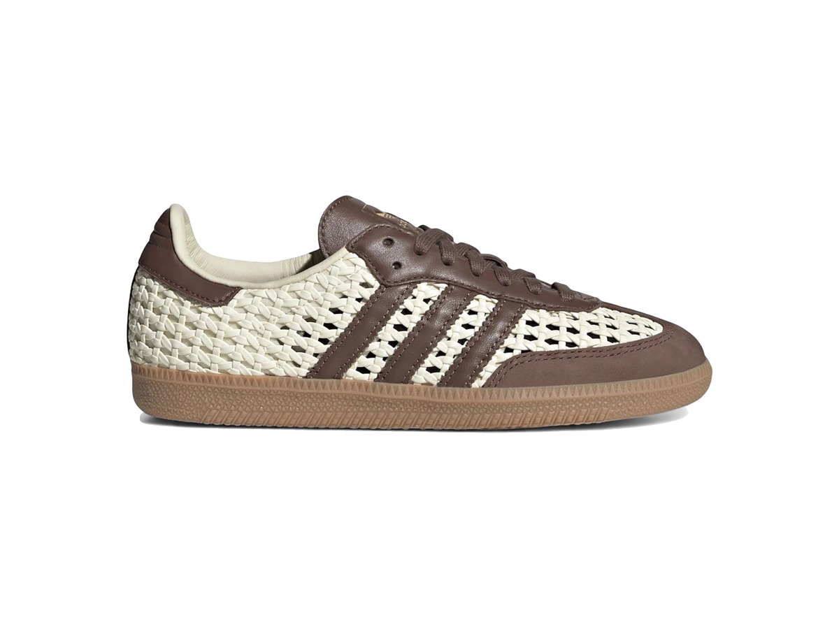 adidas Samba OG Basketweave Cream White Earth Strata (Women's)