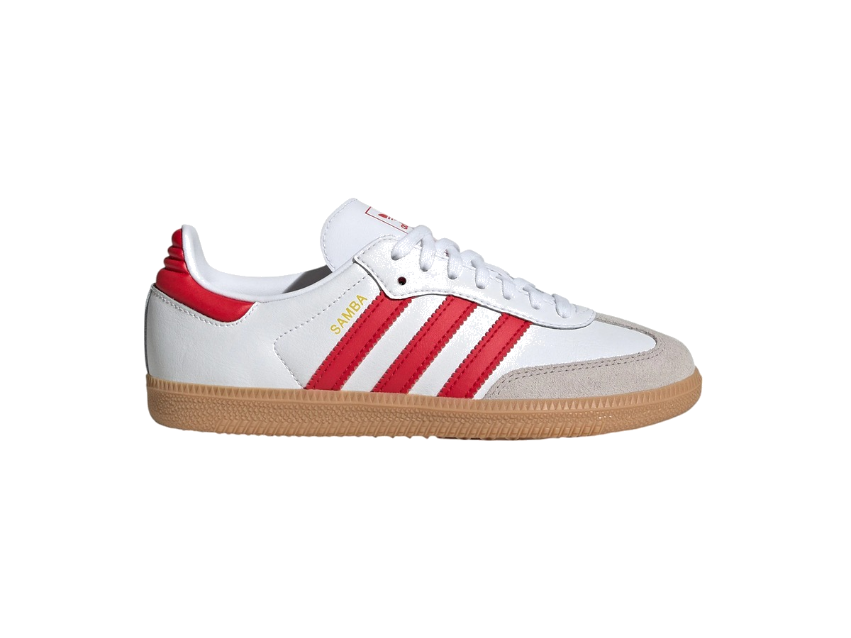 adidas Samba OG Cloud White Better Scarlet Gum (GS)