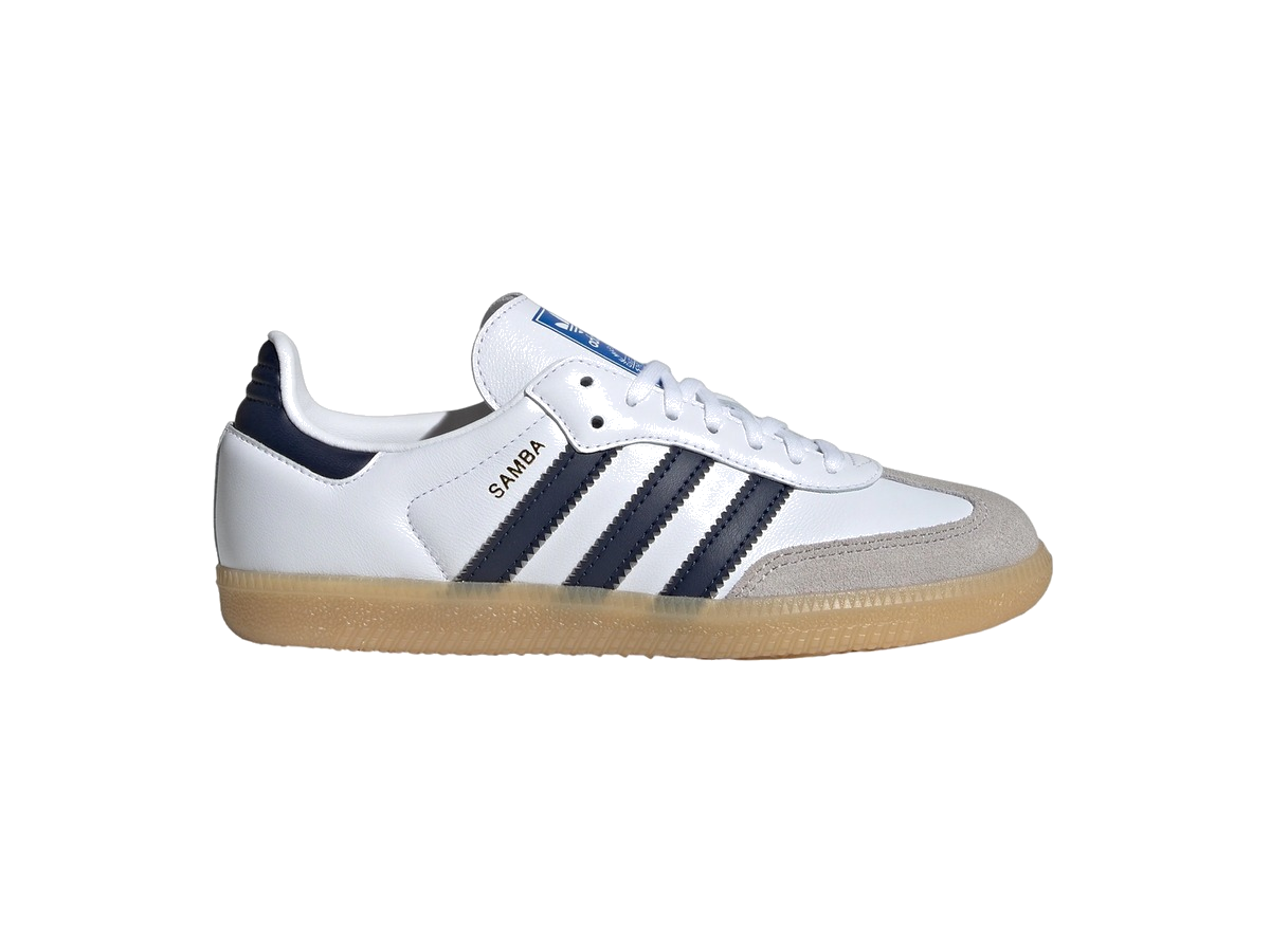 adidas Samba OG Cloud White Collegiate Navy Gum (GS)