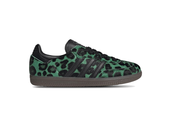 adidas Samba Semi Screaming Green Core Black Gold Metallic (Women's)