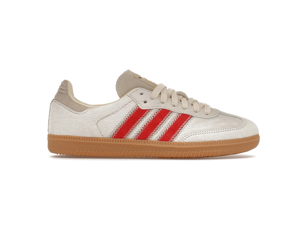 adidas Samba OG Pony Hair Wonder Beige Better Scarlet (Women's)