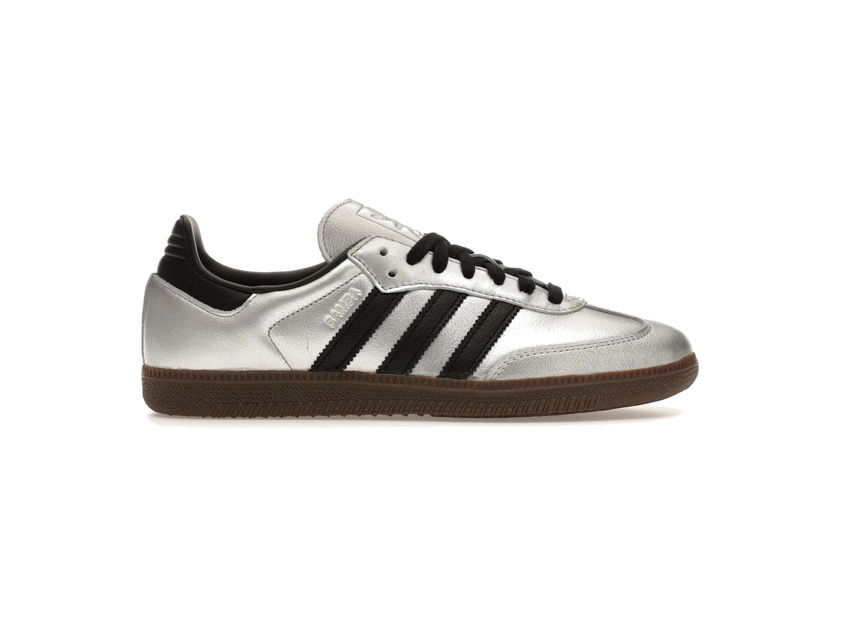 adidas Samba OG Silver Metallic Black Gum (Women's)