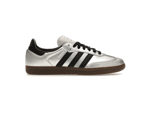 adidas Samba OG Silver Metallic Black Gum (Women's)