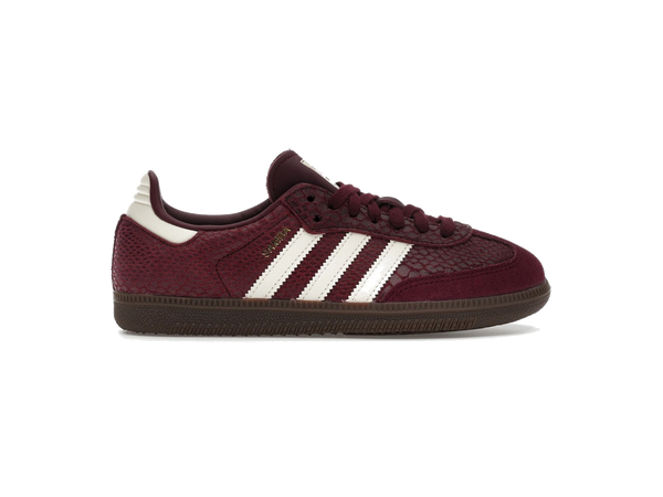 adidas Samba OG Snakeskin Maroon Cream White (Women's)