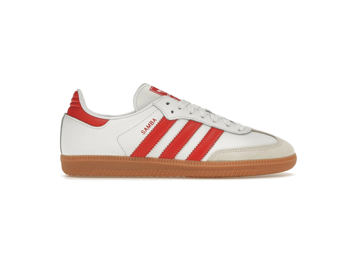 adidas Samba OG White Solar Red Gum (Women's)
