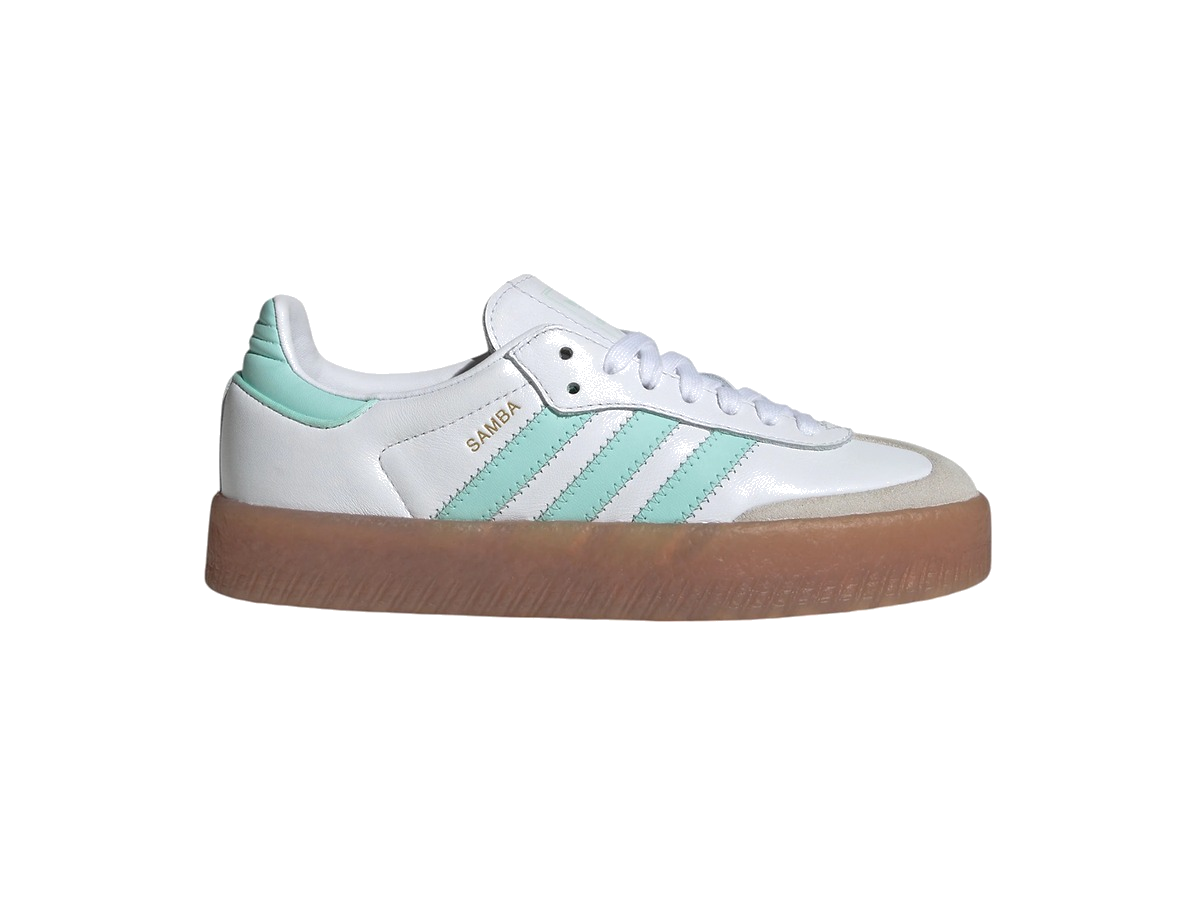 adidas Sambae Cloud White Clear Mint Gold Metallic (GS)