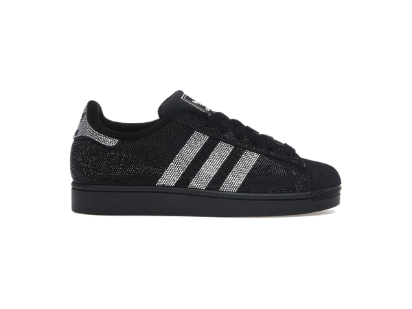 adidas Superstar II Rhinestone Black Silver (Women's)