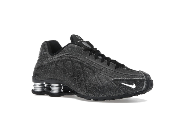 Nike Shox R4 Black Distressed Leather