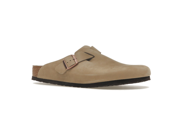 Birkenstock Boston Oiled Leather Tobacco Brown