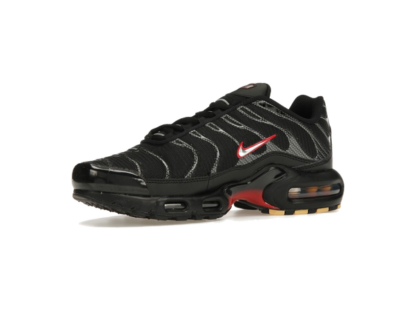 Nike Air Max Plus Black University Red Metallic Silver